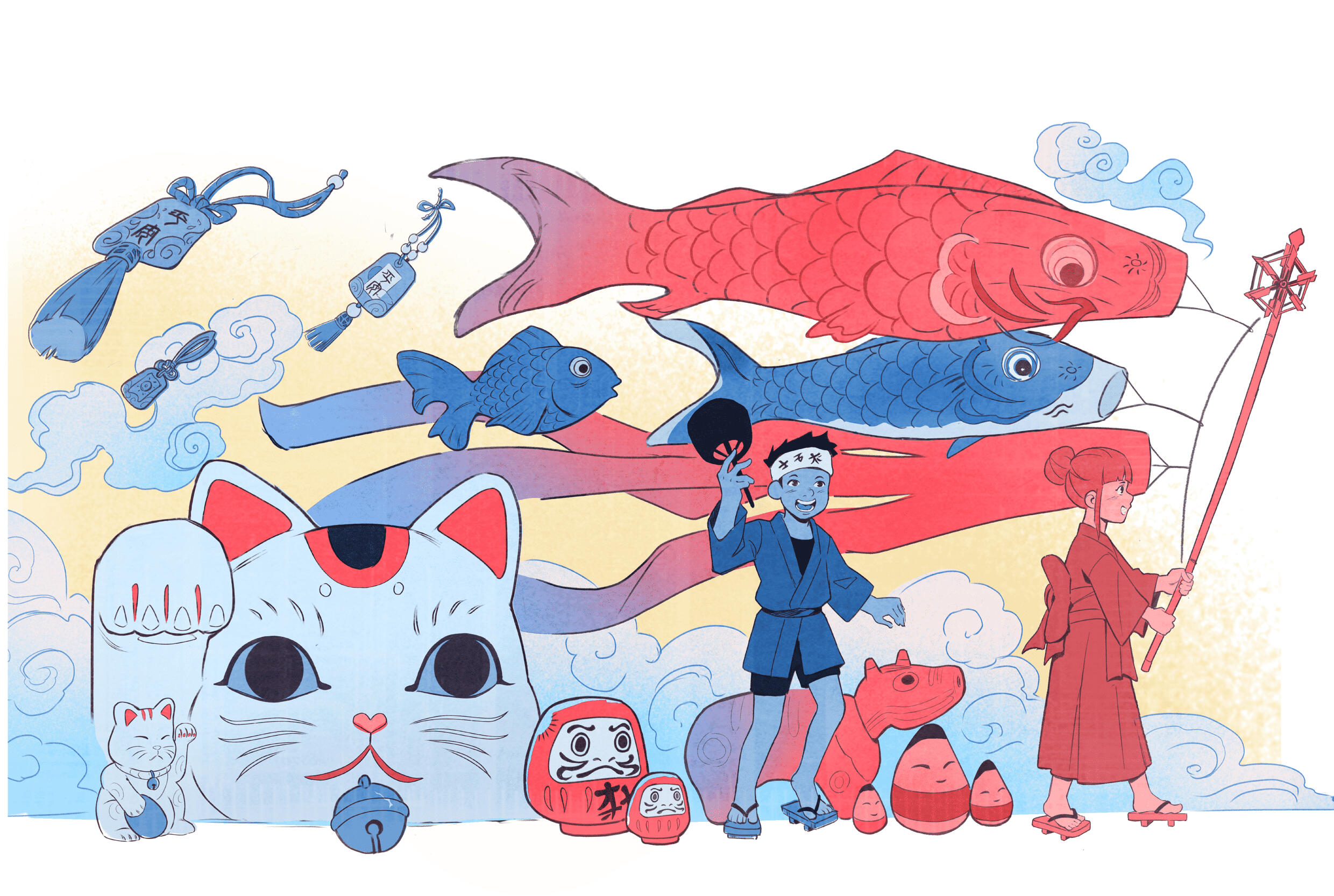 experimental posterart for japanese culture event "bon odori"